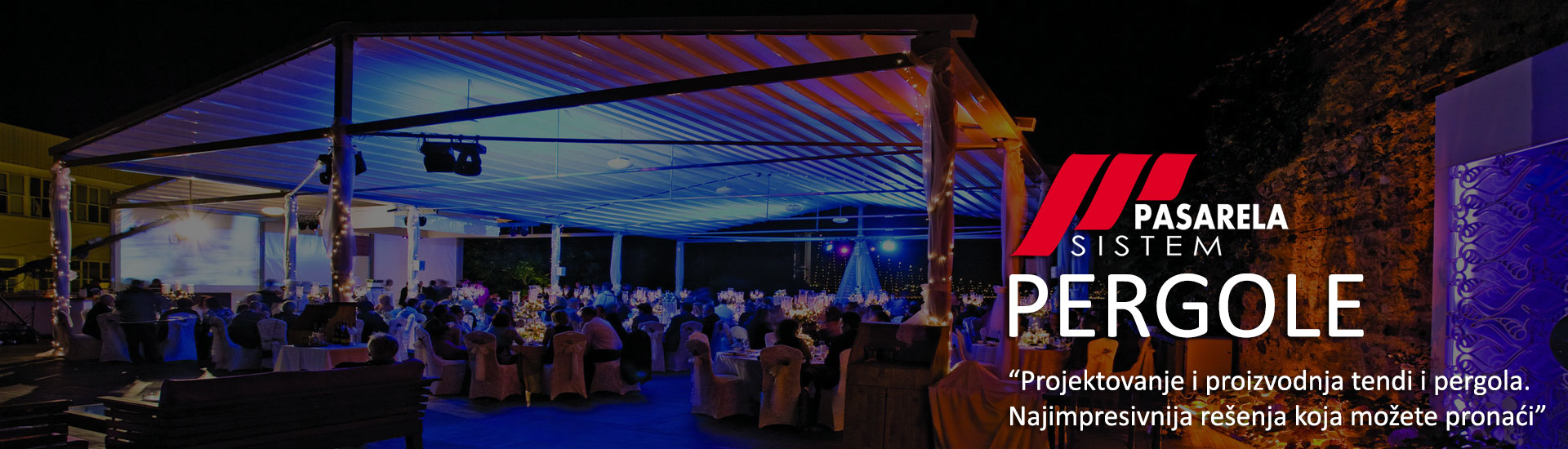 Tende i pergole, Pasarela sistem
