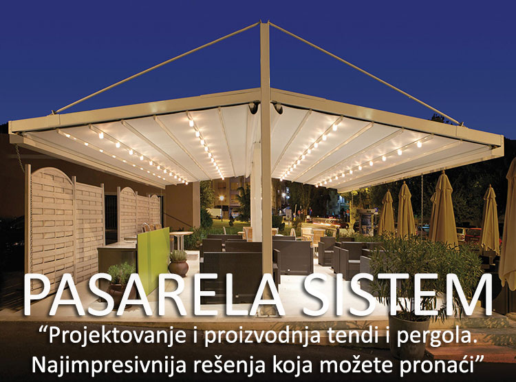 Tende i pergole, Pasarela sistem